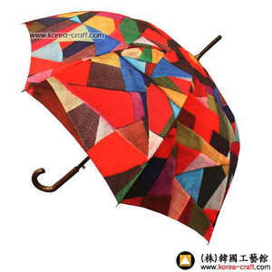 조각보문양 장우산