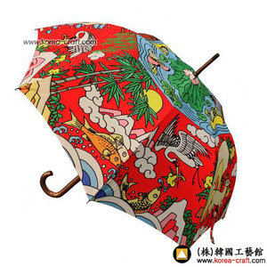십장생문양 장우산 (빨강)